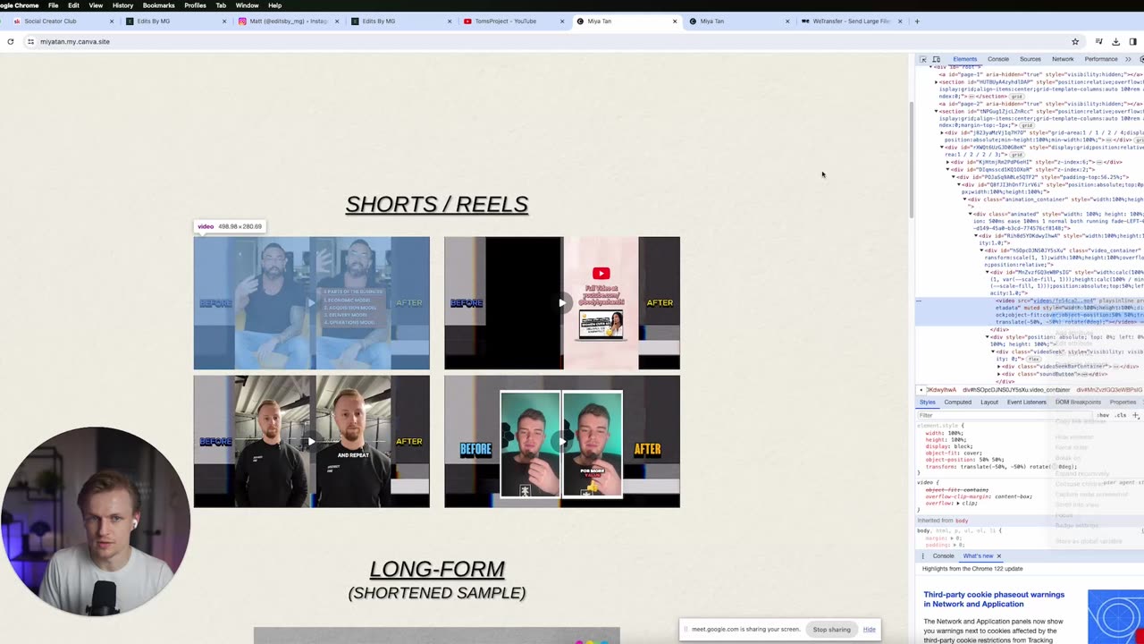 Video Feedback and Portfolio Tips