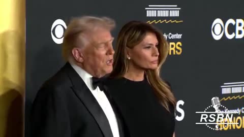 President Trump and First Lady arrive at tonight's Kennedy Center Honors