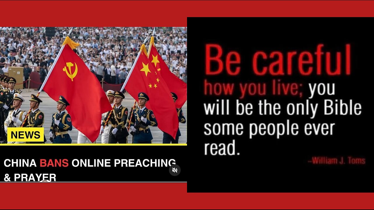 China 🇨🇳 BANS Online Preaching & Prayer / This is coming to The Sinful Kingdom ("USA") TOO