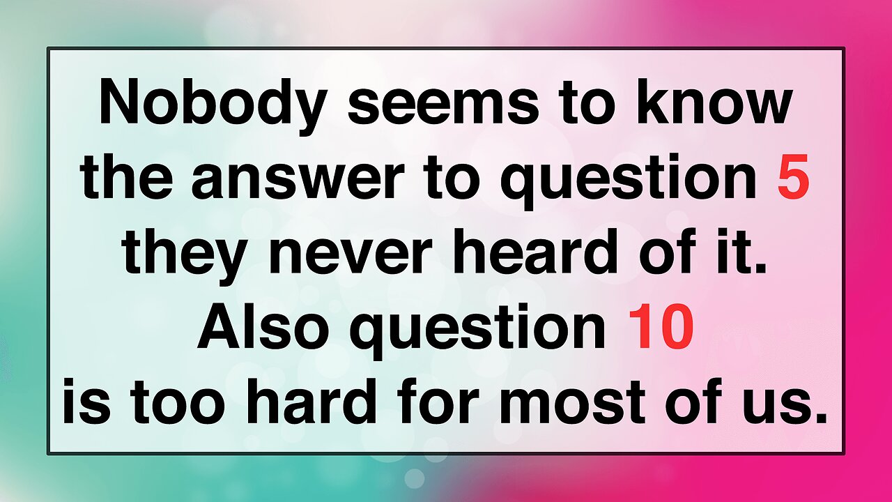 General Knowledge Quiz