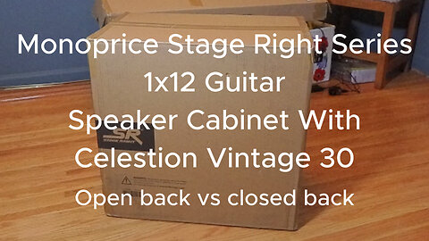 Monoprice Stage Right Series 1x12 Speaker Cabinet With Celestion Vintage 30 using a Synergy DRECK