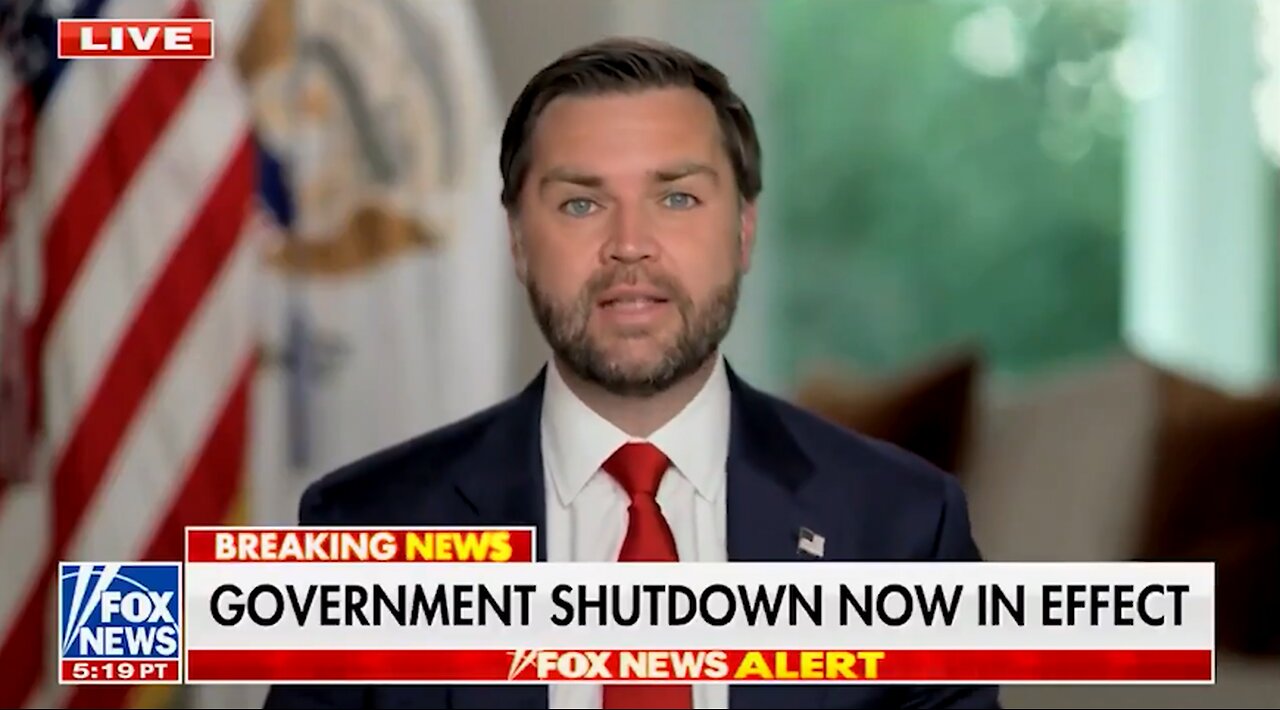 JD Vance SLAMS Democrats Over Gov't Shutdown