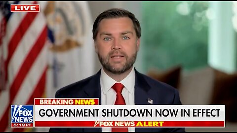 JD Vance SLAMS Democrats Over Gov't Shutdown