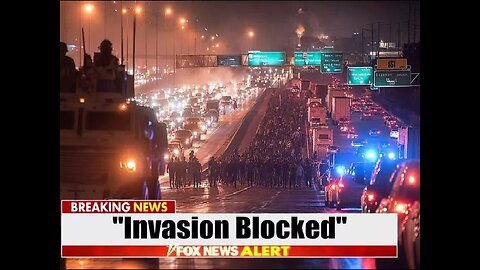 "INVASION" CONVOY JAMS Interstate… Texas 'Marines' SEAL EXITS, MARCH Illegals to MEXICO