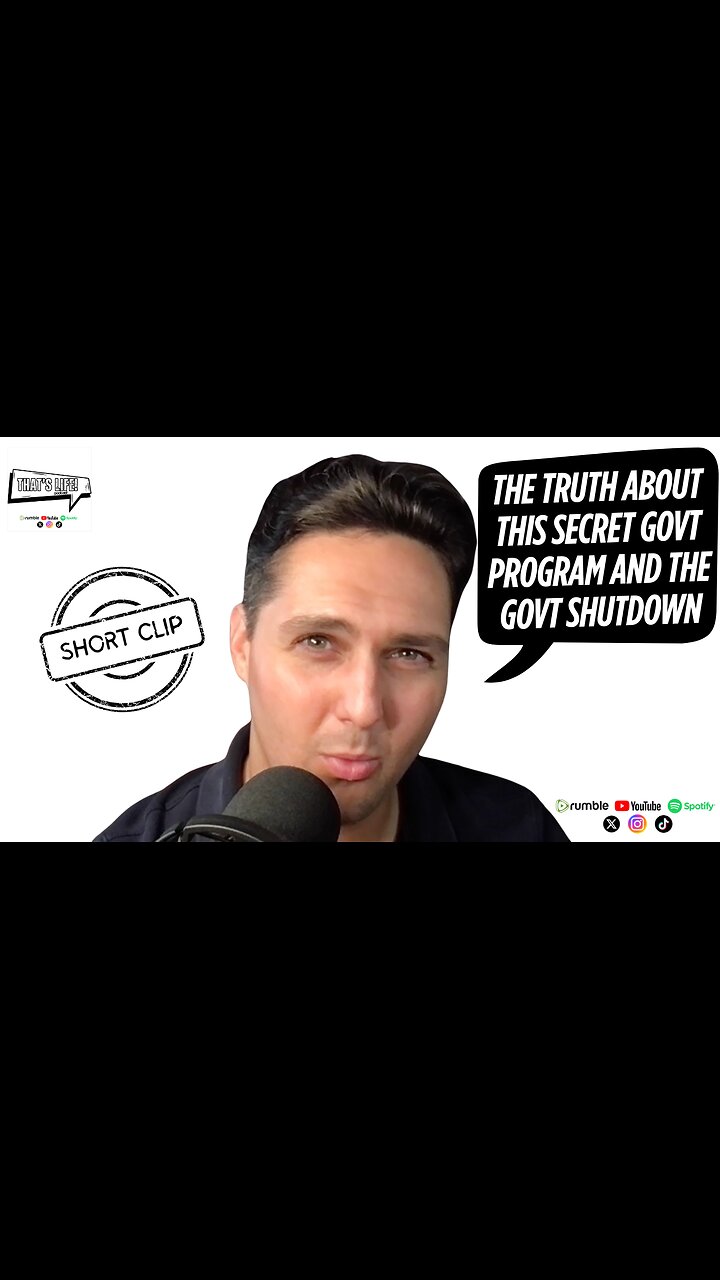 The Truth about this Secret Government Program and the Government Shutdown