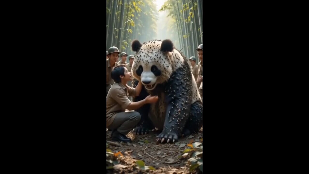 how we mastered the mission to rescue mother horse... Heroic Giant Panda Rescue Mission 🐼 #WildlifeRescue # ...
