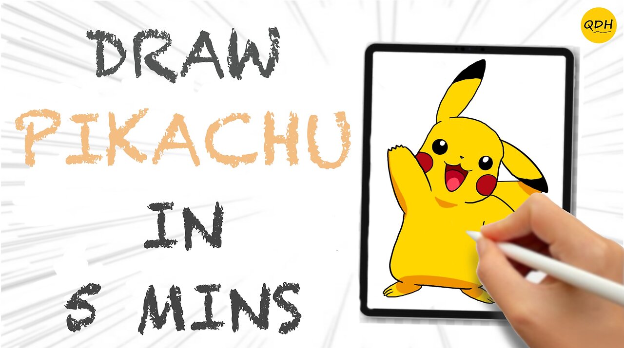 SECRET to Drawing Pikachu in 5 Minutes!