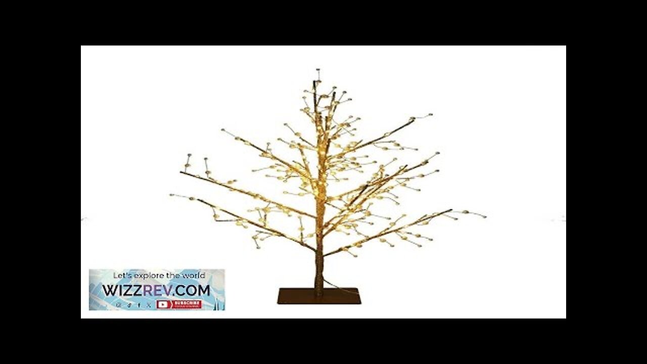 80cm artificial Christmas branch tree festival home yard decoration warm white led Review