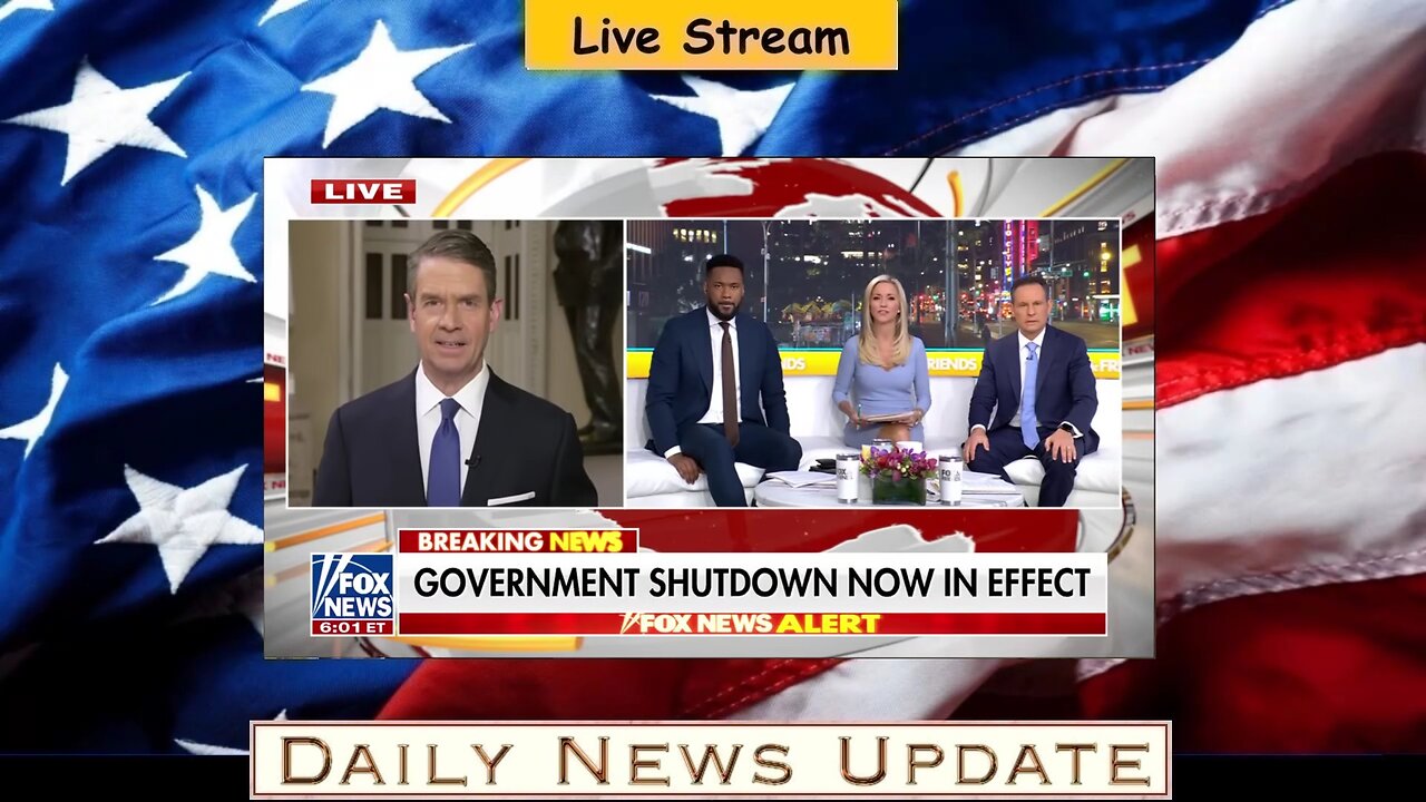x486b: Fox News - Speaker Johnson SPARS with Dems as America wakes up to government shutdown