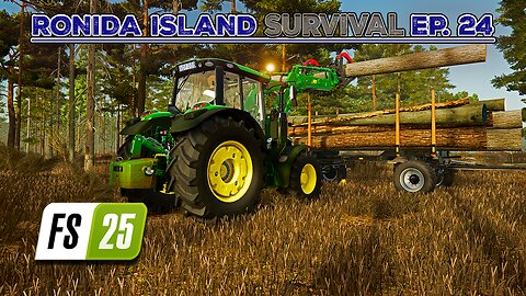Survival on Ronida Island #24 | Selling Flour & Hay Bales. Forestry Work. | Farming Simulator 25