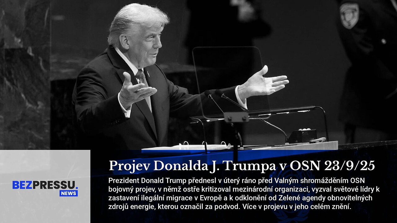 Projev Donalda J. Trumpa v OSN 23/9/25