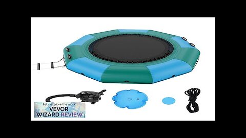 VEVOR Inflatable Water Bouncer 10ft Recreational Water Trampoline Portable Bounce Swim Review