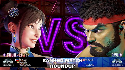 Kuya Kalbo SF6 Ranked Roundup. Chun Li Master Rank [Hori Fight Stick]