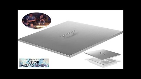 VEVOR Fire Pit Lid 27 x 27 Inch 1.5mm Thick 430 Stainless Review