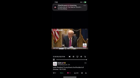 President Trump : Zelensky meeting 17/10/2025