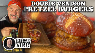 Double Venison Pretzel Burgers | Blackstone Griddles