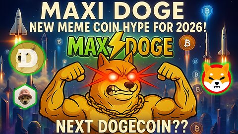 Maxi Doge New Hype Meme Coin For 2026 Bullrun - Next Dogecoin To Buy Next??