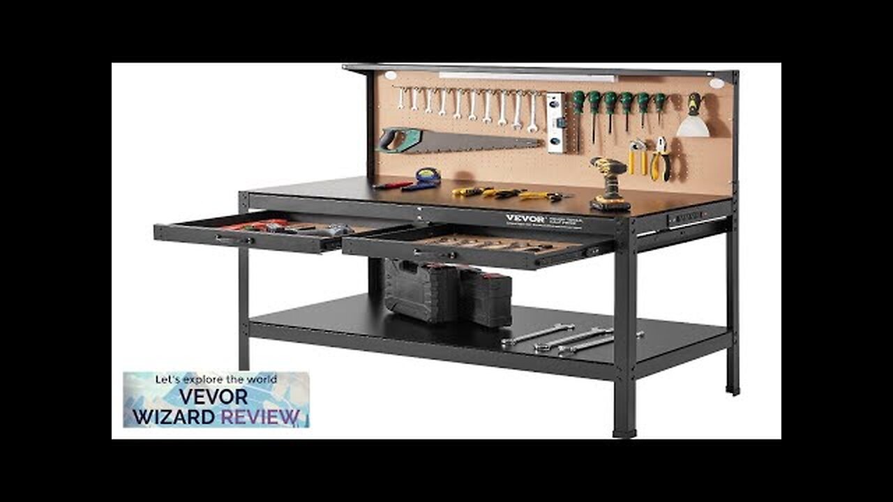 VEVOR Workbench A3 Steel Work Bench For Garage max. 1500W Heavy Duty Review