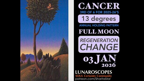 What's Releasing for America? 03 Jan 2026 Cancer Full Moon