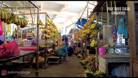 See directly the Central Market of the Old City of Kendari, Indonesia