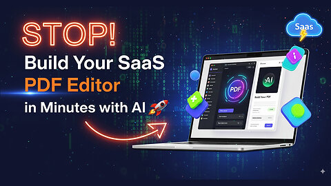 How I Built a SaaS PDF Editor with MOCHA AI – No Code Needed! 🚀🤖📄