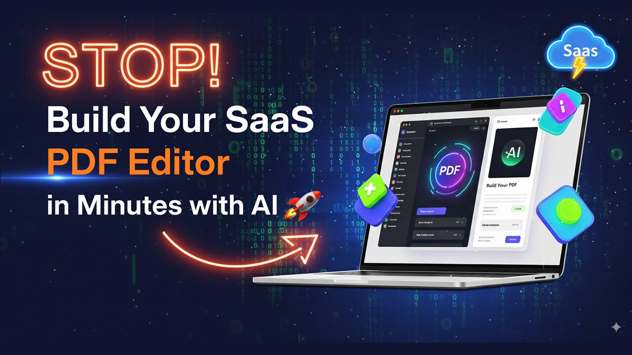 How I Built a SaaS PDF Editor with MOCHA AI – No Code Needed! 🚀🤖📄