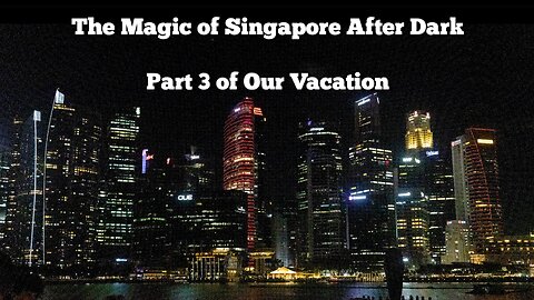 The Magic of Singapore After Dark...Part 3 of Our Vacation