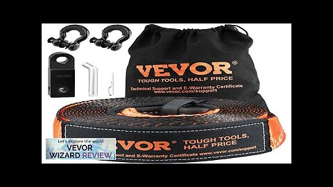 VEVOR Off-Road Recovery Kit 3" x 30' Heavy Duty Winch Recovery Kit Review