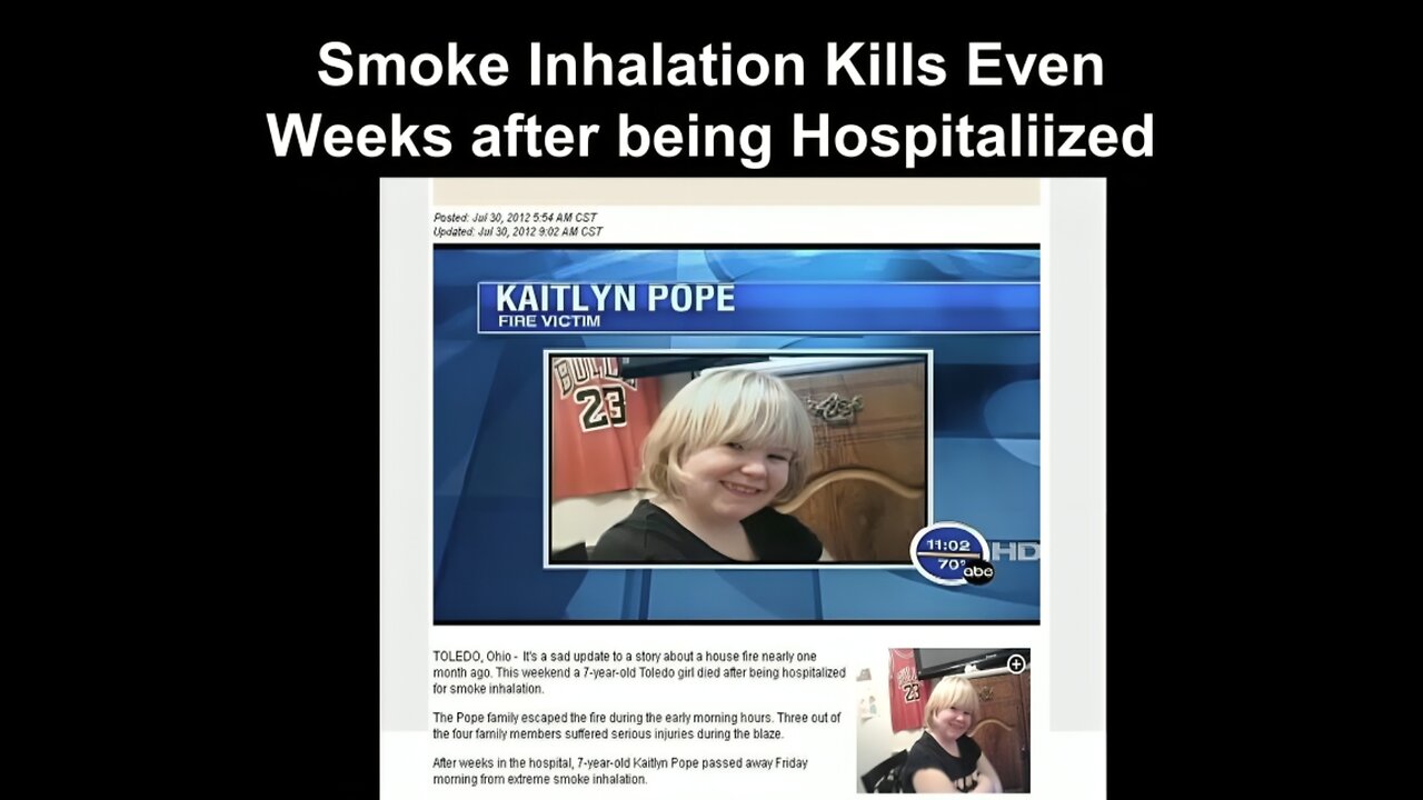 SMOKE INHALATION - YOUR LIFE DEPENDS ON IT