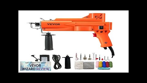 VEVOR Electric Carpet Tufting Machine Weaving Flocking Kit Cut Pile & Loop Review