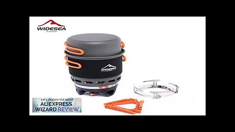 Widesea Camping Cooking System with Heat Exchanger Outdoor Gas Burner Stove Tourist Review