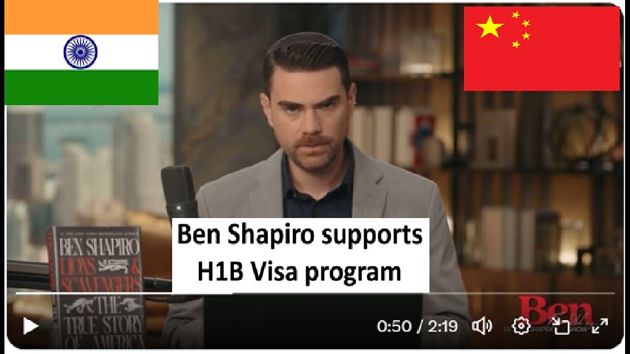 Ben Shapiro supports H1B and gets roasted