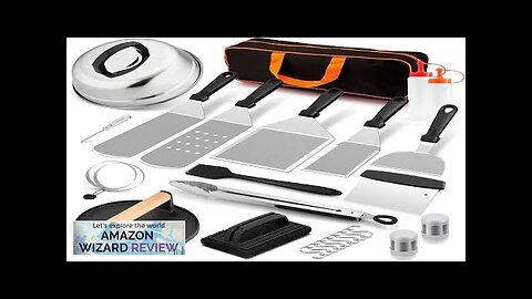 HaSteeL Griddle Accessories Kit of 18 Teppanyaki Tools for Flat Top Cooking Review