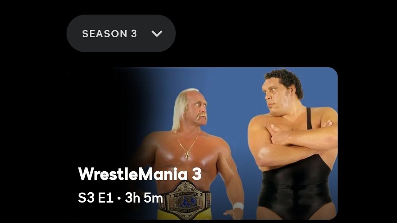 Wrestlemania 3