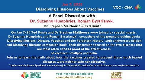 Panel Discussion with Dr. Suzanne Humphries, Dr. Stephen Malthouse & Ted Kuntz