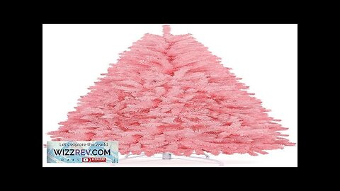 6ft Pink Artificial Christmas Tree w/ 800 PVC Branch Tips Premium Holiday Review