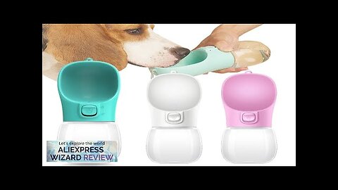 Portable Dog Water Bottle For Small Large Dogs Cat Outdoor Leakproof Walking Review