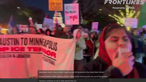Austin TEXAS Turned Chaotic as ANTI-ICE Protesters shut down Main Street (1.31.26) ~ Frontlines