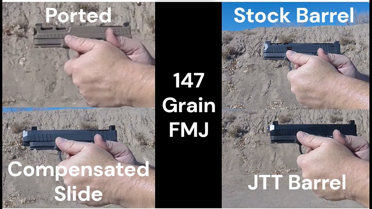 Just The Tip (JTT) vs. Ported, Compensated and Stock Barrels