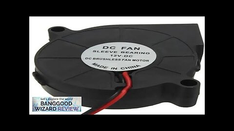 3Pcs 3D Printer 12V DC 50mm*50mm Blow Radial Cooling Fan Review