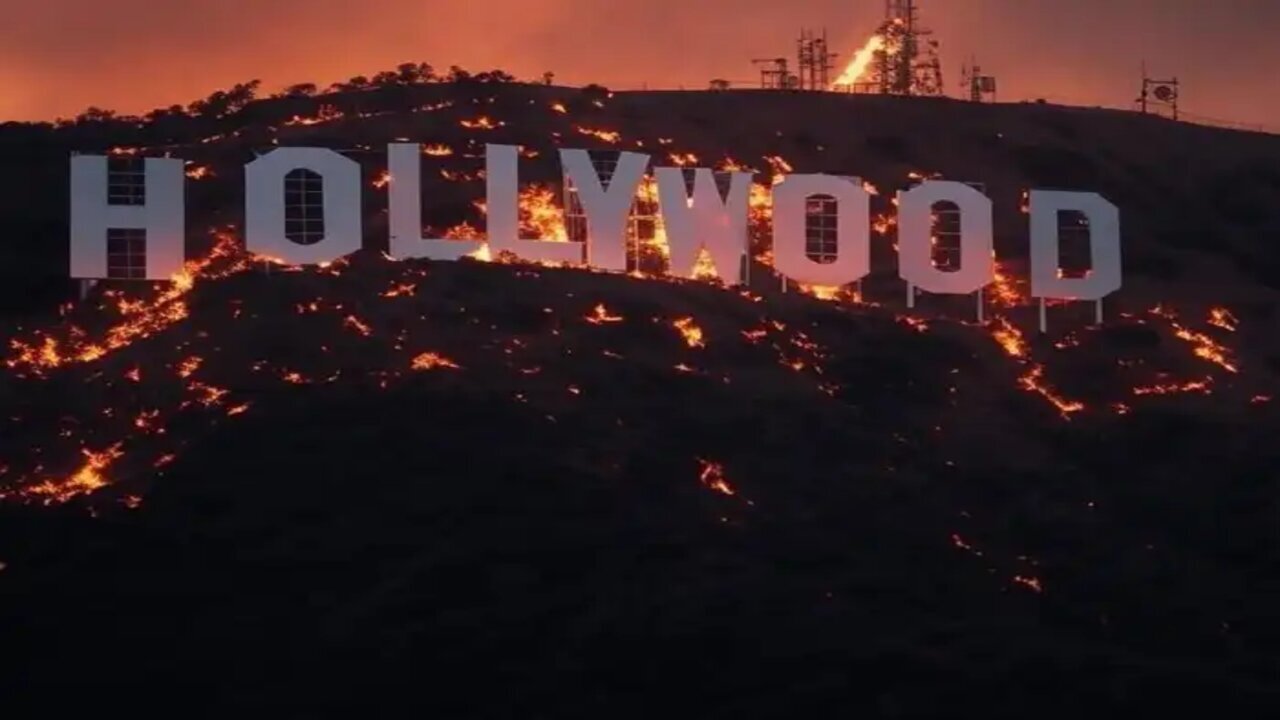 More fire more judgement on California: Hollywood hills