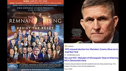 General Flynn | It’s Time to Get the Band Back Together! | “Republican Versus Democrat, Those Days Are Gone. It’s Socialism Vs. Americanism.” - General Flynn + NYC & Minneapolis Electing Communist Mayors? + Join Gen Flynn June 19-20 2026 In OK