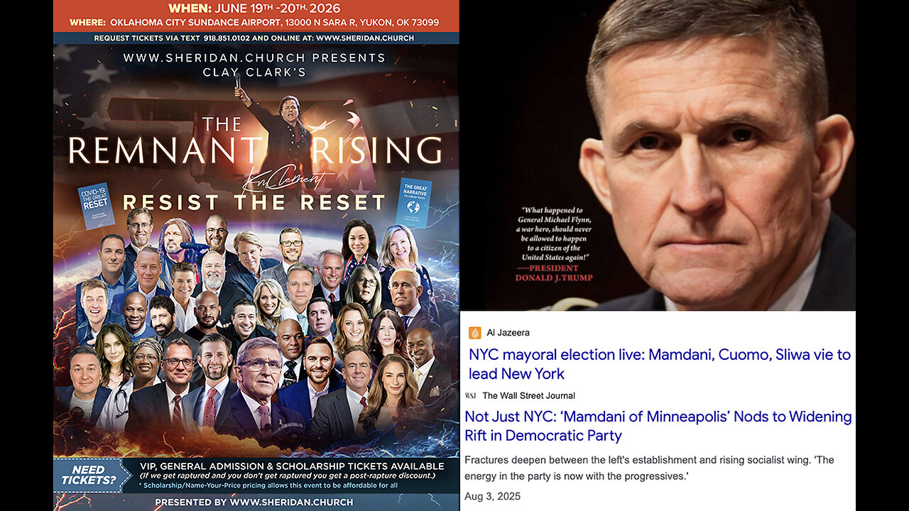 General Flynn | It’s Time to Get the Band Back Together! | “Republican Versus Democrat, Those Days Are Gone. It’s Socialism Vs. Americanism.” - General Flynn + NYC & Minneapolis Electing Communist Mayors? + Join Gen Flynn June 19-20 2026 In OK