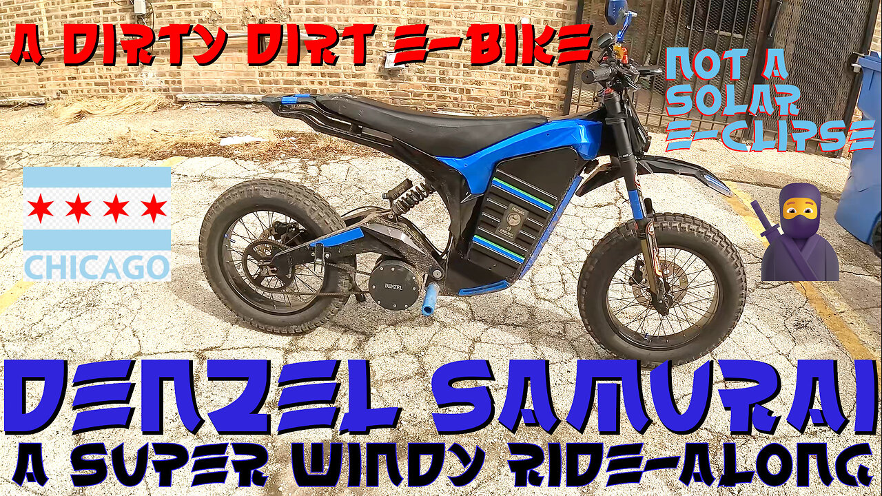 DENZEL SAMURAI 72V E-BIKE : SNEAKY GIZMO TO BYPASS TRAFFIC LAWS IN A BIG CITY : NOT A SOLAR E-CLIPSE