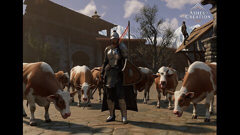 Ashes of Creation leveling warrior past my other toons xD