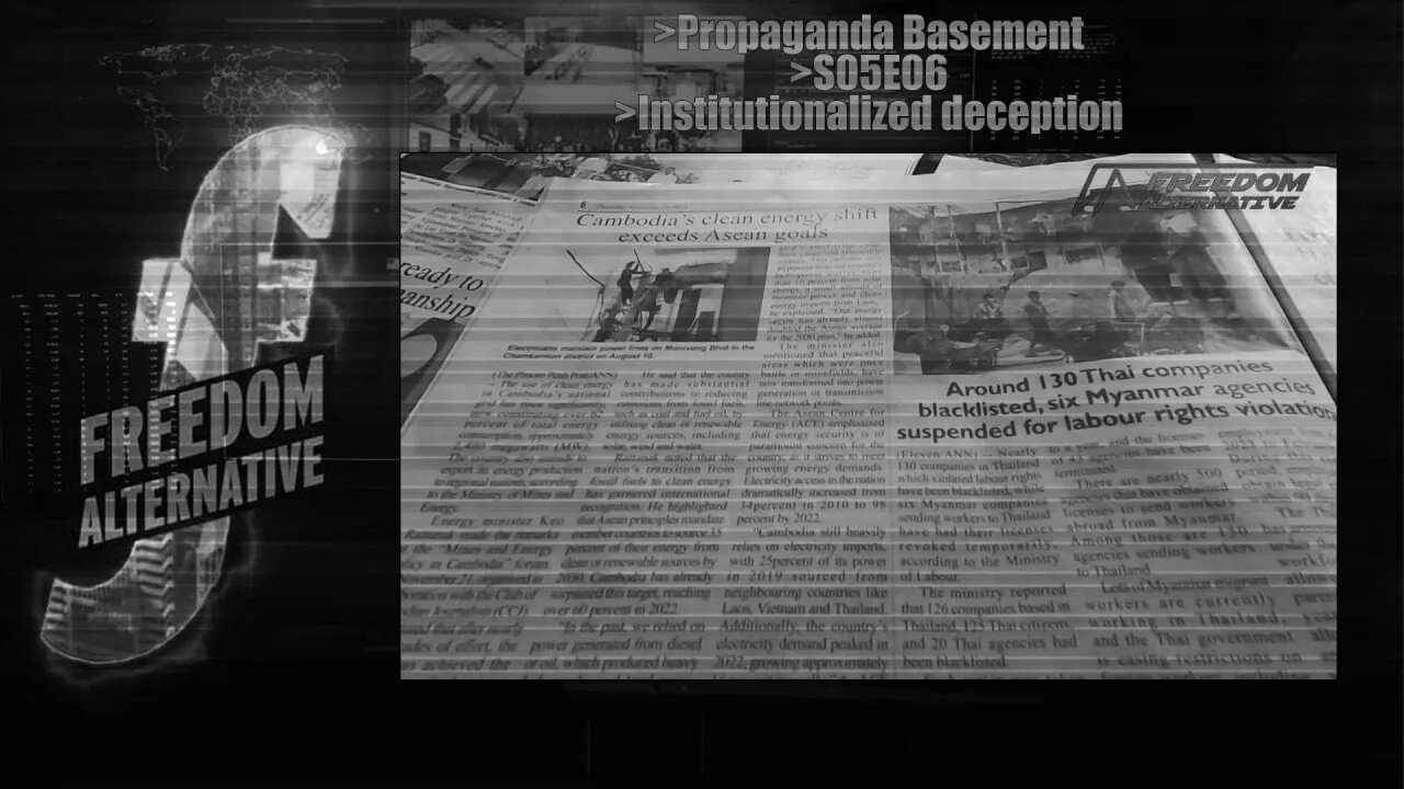 Institutionalized deception