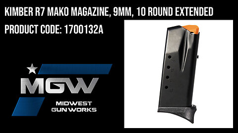 Kimber R7 Mako Magazine, 9mm, 10 Round Extended - 1700132A