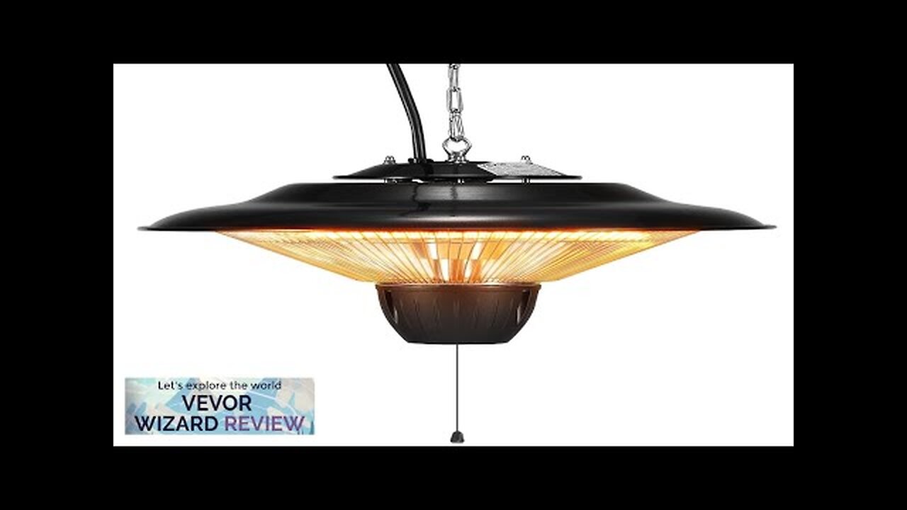 VEVOR Hanging Patio Heater 1500W Outdoor/Indoor Electric Space Infrared Heater IP34 Review