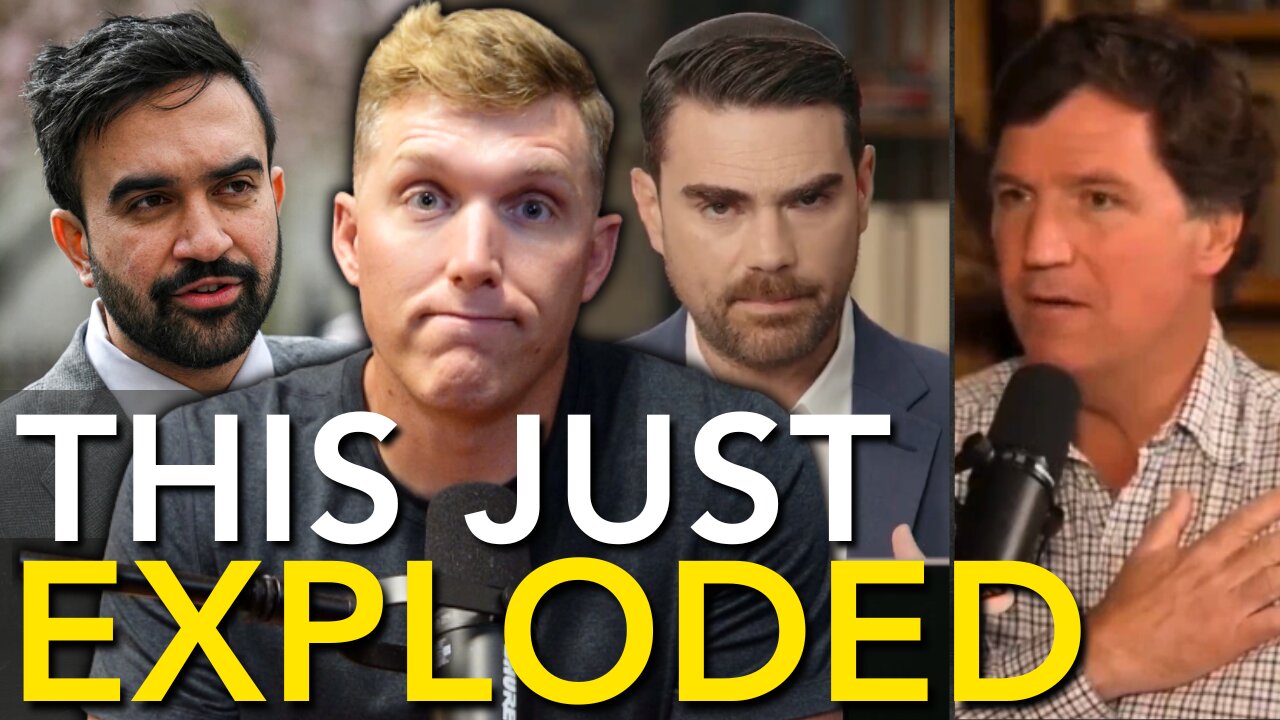 Mamdani Blames BOMB Threat on... Tucker Carlson DESTROYS Ben Shapiro Over Nick Fuentes