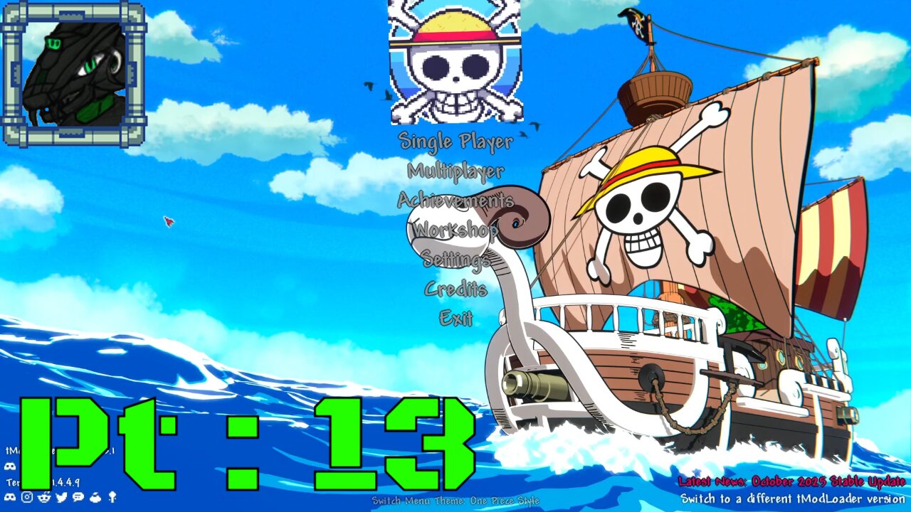Terraria One Piece Adv Pt 13 {A ton of boss fights, and only a few items left for the best stuff}